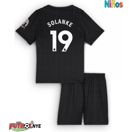 Camiseta Tottenham Hotspur Dominic Solanke #19 Visitante Equipación para niños 2025-26 manga corta (+ pantalones cortos)